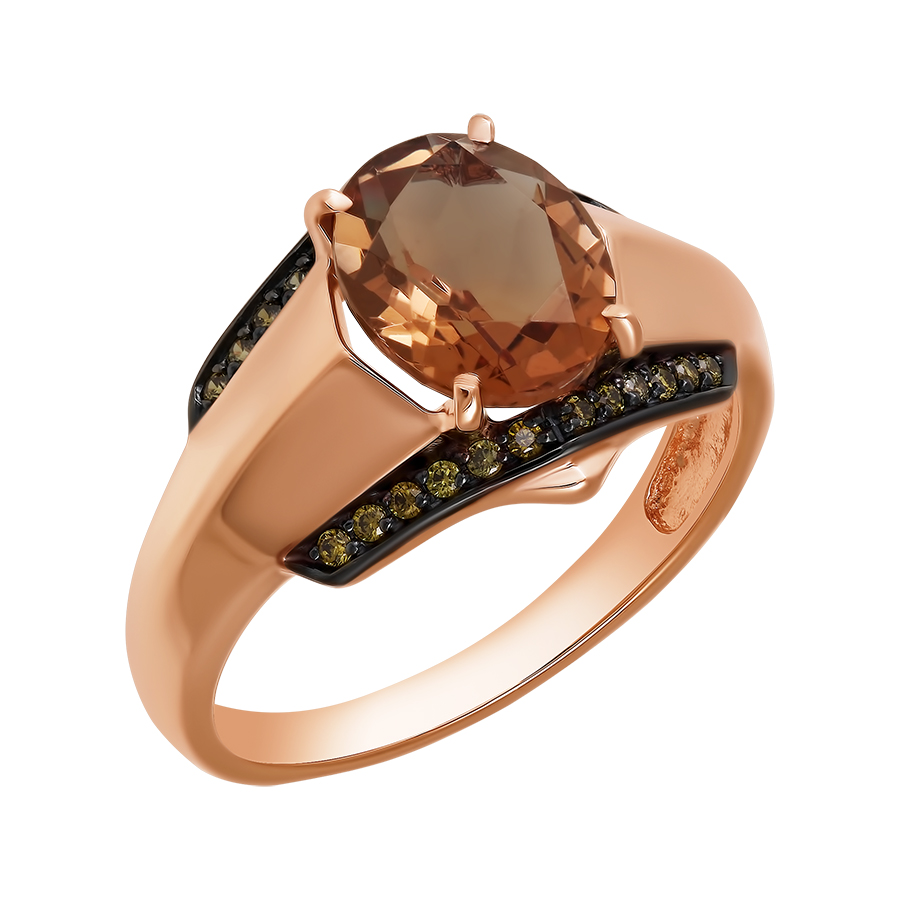Кольцо, золото, султанит, кл3601-48